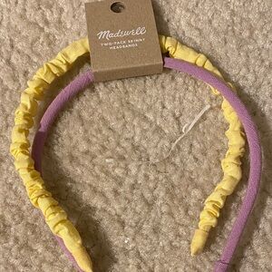 Madewell  Headband Set in Yellow and Purple